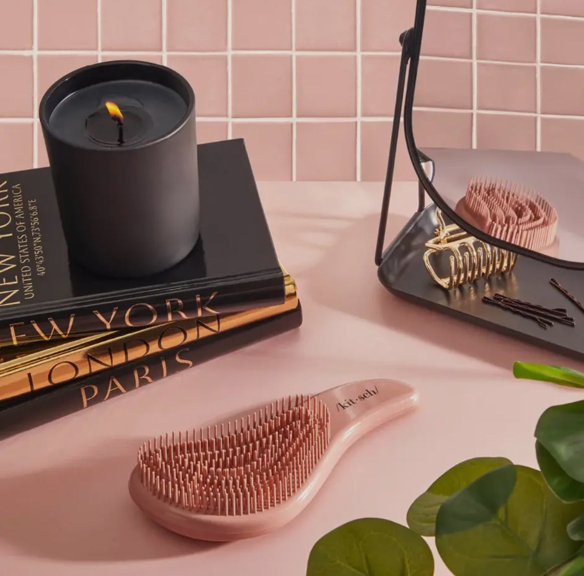 Kitsch Haarbürste Terrakotta