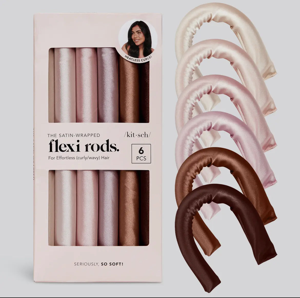 Kitsch Satin Flexi Rods 6er