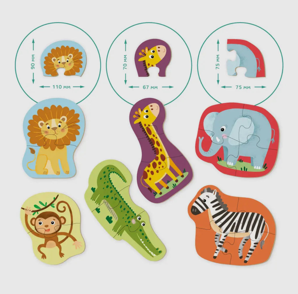 Klassisches Puzzle baby 18M 6in1